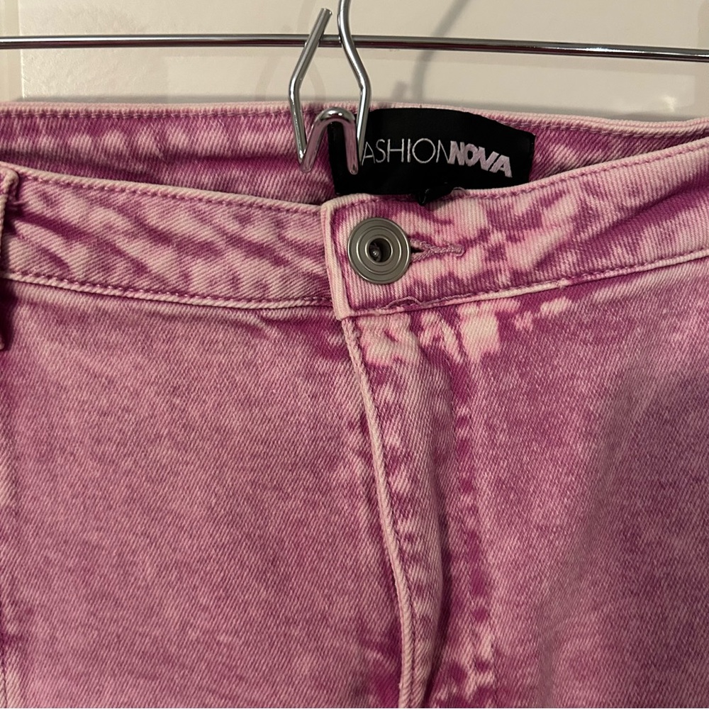 Fashion Nova Curve Plus Size Pink Denim Set - Picture 12 of 16